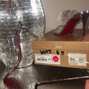 Just nothing Christian Louboutin slide sandal red